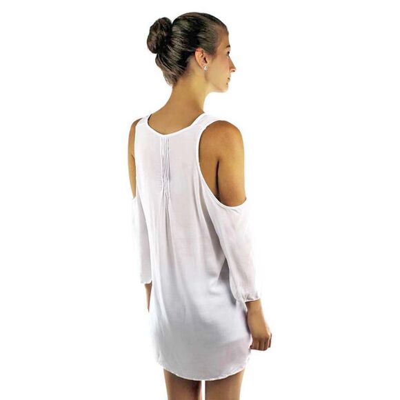 Oversize Boho Top With Peek-A-Boo Shoulders - Picture 4 of 4